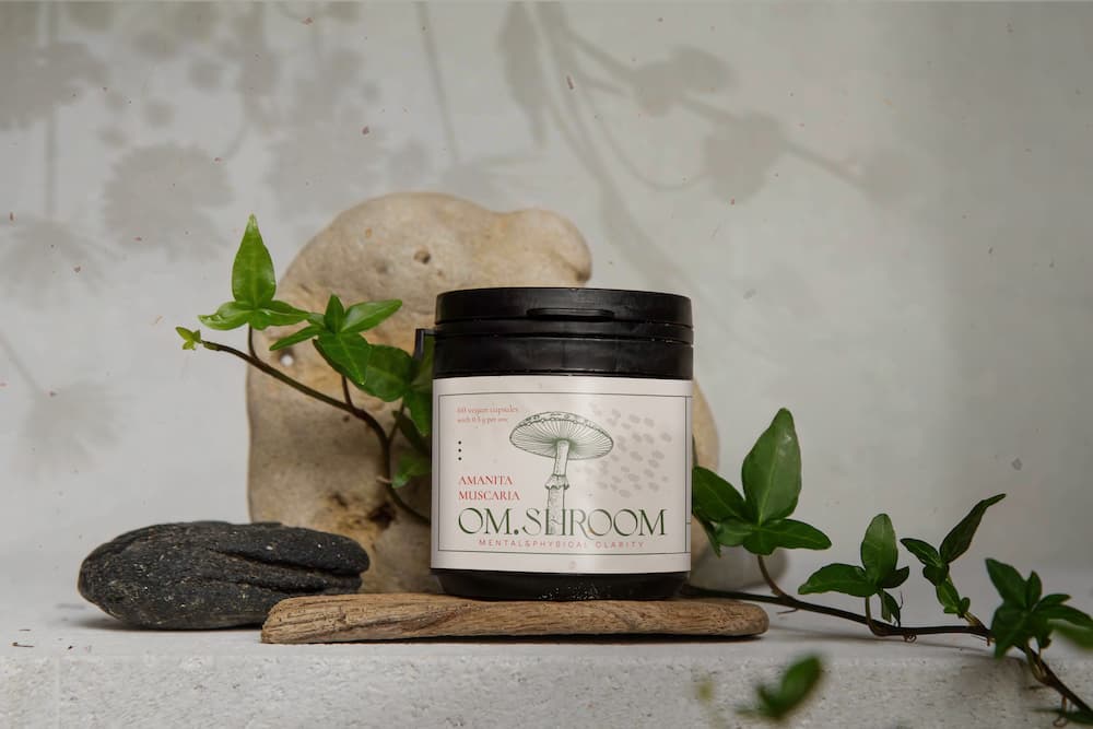 om.shroom’s Amanita Muscaria Capsules for microdosing (BALANCE, STRESS RELIEF & MENTAL CLARITY) - improves memory, focus, and mental clarity